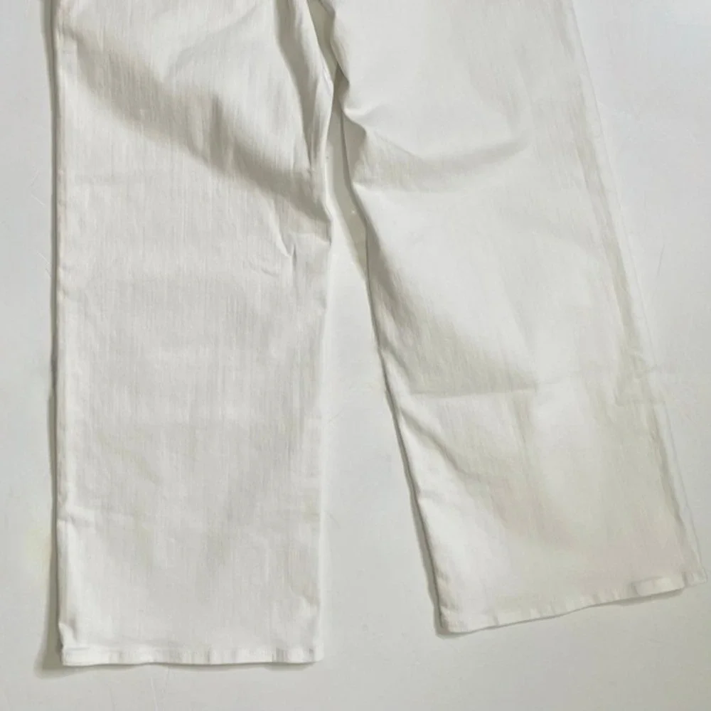NWT!! J. CREW‎ Slim Wide Jeans Stacked Buttons Solid White Size 29 Petite 29P